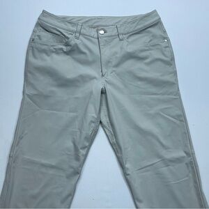 Lululemon ABC Slim Fit 5 Pocket Pants Mens Size 32x31 Warpstreme Light Khaki